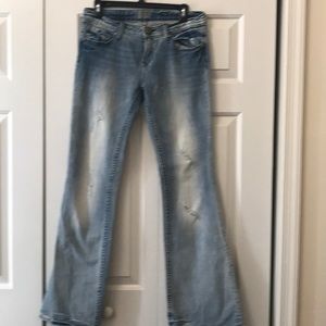 Rerock for express flare size 8 jeans